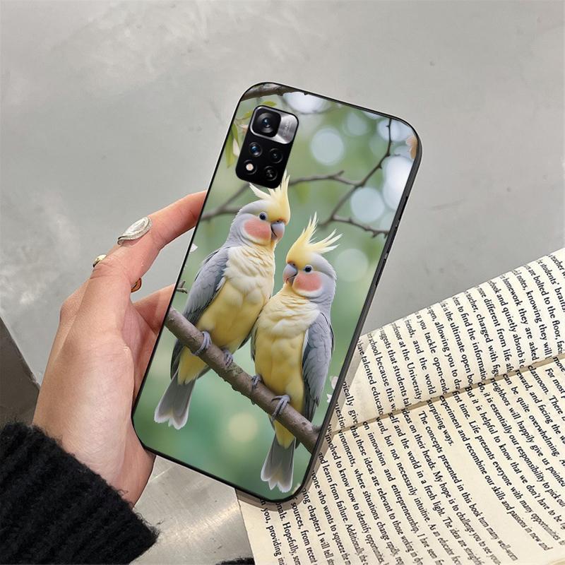 Phone Case For Xiaomi Redmi note 14 Pro 14 13 12 11 10 Pro 14S 12S 11S Redmi 14C 13C 10 Cockatiel bird