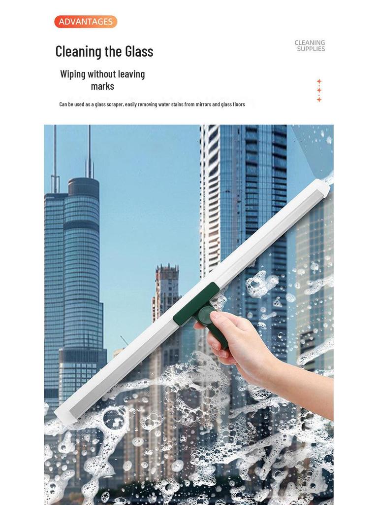 Telescopic Magic Broom: Floor & Glass Squeegee for Water, Hair, and Bathroom Cleaning