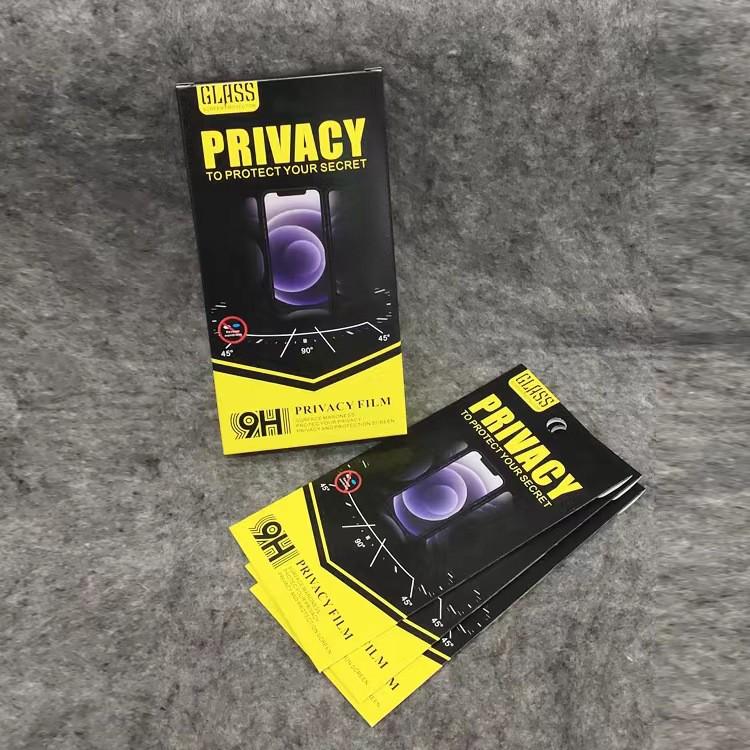 Anti-Peep Gehärtete Folie für iPhone 11/12/14 Pro/15, 28° Sichtschutz-Display