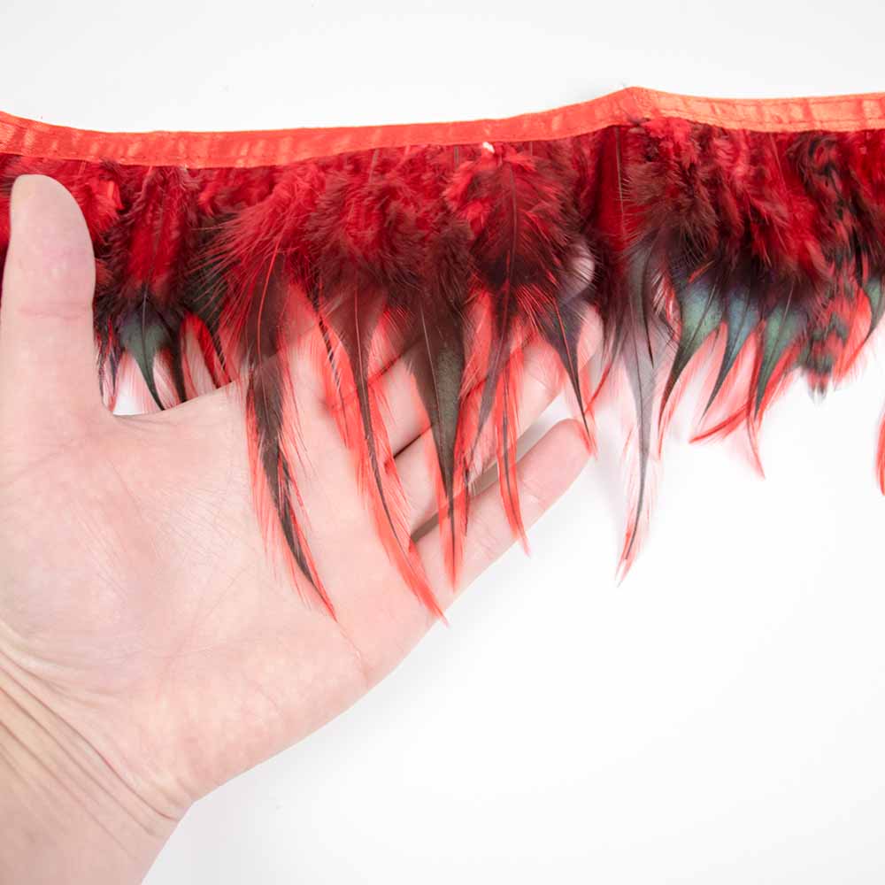 Natural Pheasant Feather Trim On Ribbon 10-15cm Length for Wedding Decor Party Costumes Clothing Sewing Craft 1/5/10 Meters