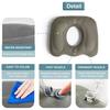 Inflatable Cushion Mid Hollow Anti-Decubitus for Hemorrhoids Flocked Buttock Cushion Fit Most Seats Home Supplies