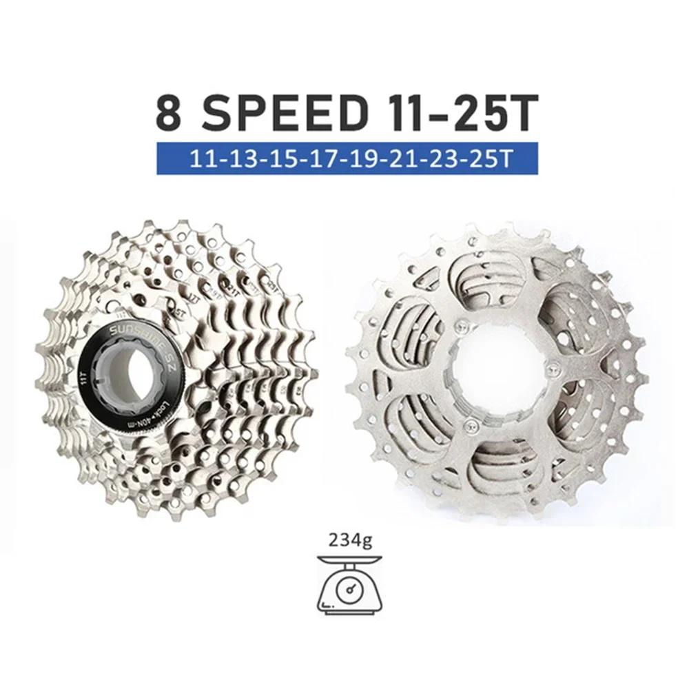 SUNSHINE MTB Cassette 8 Speed 8V K7 11 46 Mountain Bike 8s Freewheel Steel Flywheel Bicycle Sprockets Parts for M310 Tx35