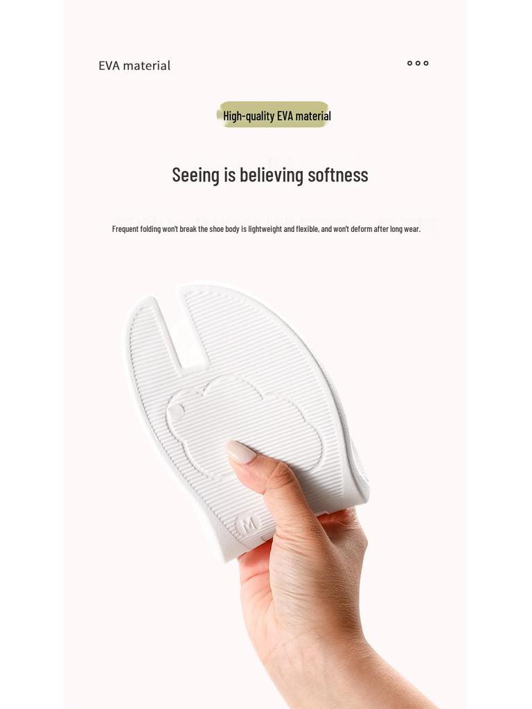 Foldable Women's Non-Slip Travel Flip Flops - Portable, Wear-Resistant, Soft Sole for Outdoor Fashion