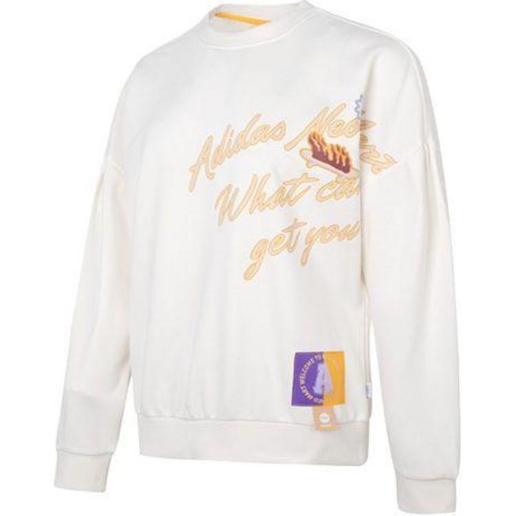 (WMNS) adidas neo sweaters  beige white  Women s IA6771 S