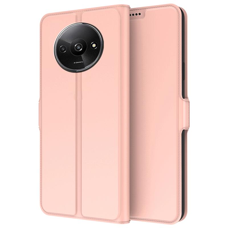 For Xiaomi Redmi A3 4G/Poco C61 4G Leather Case Card Holder Folding Stand Phone Cover