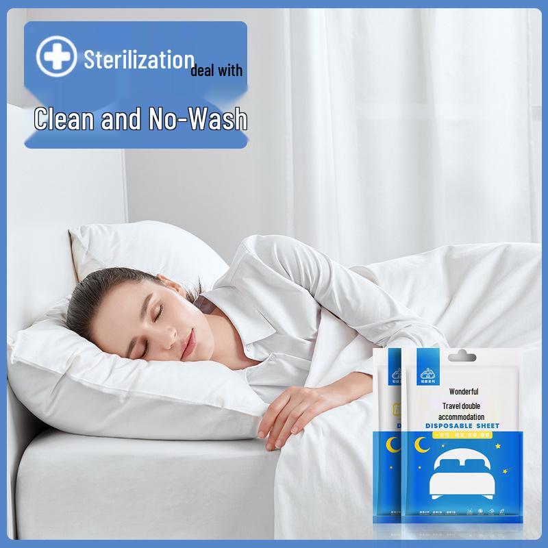 Odporny na podróże jednorazowy 4-częściowy zestaw pościeli: Prześcieradło włókninowe, Poszwa na kołdrę, Kołdra pyłoszczelna dla hoteli, Rozmiar podwójny
