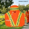 Lightweight Travel Hat Breathable Polyester Sun Cap With Reflective Strips For Running And Hiking
