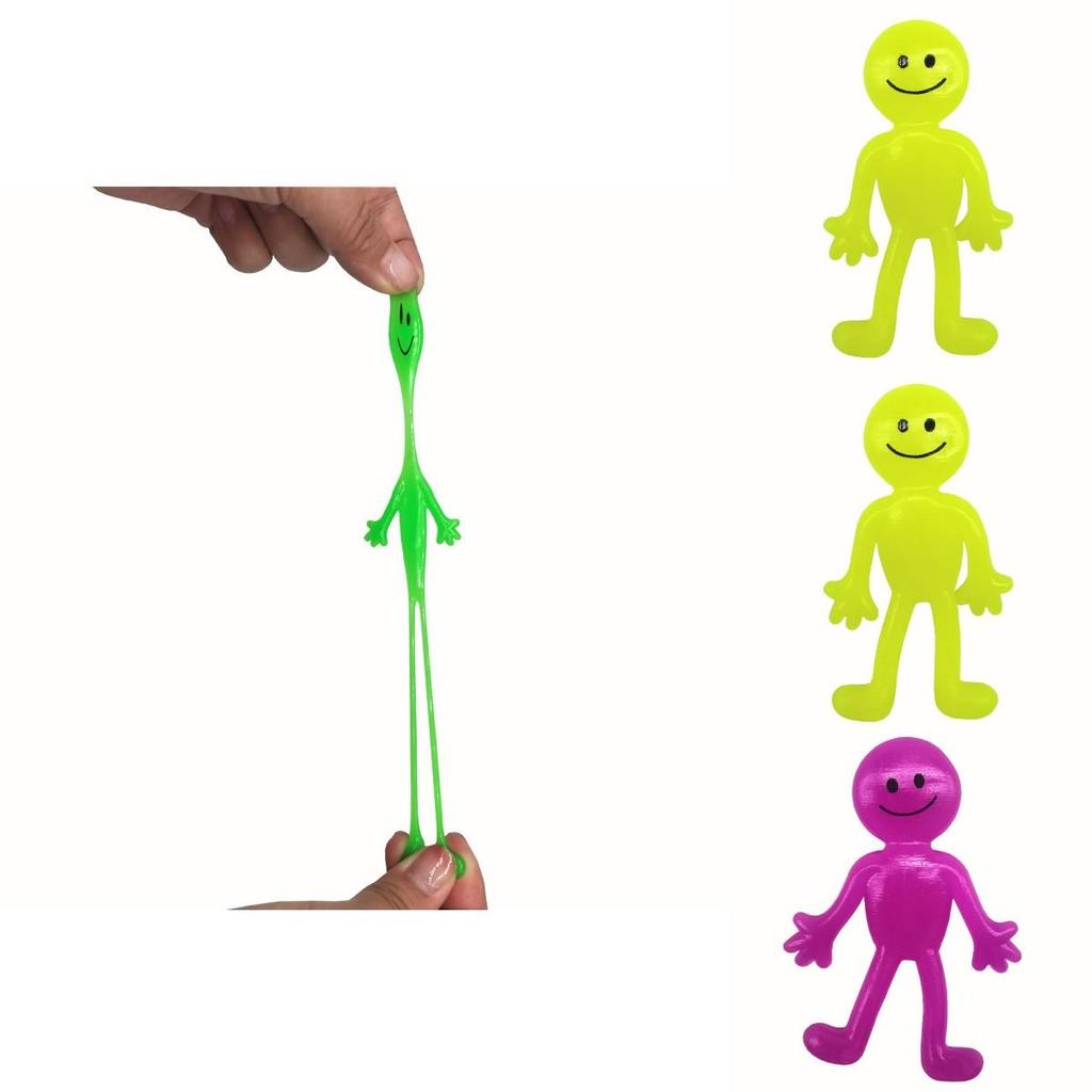 Cross-border Bestseller Tpr Smiley Face Doll Elastic And Squeezeable Stress Relief Toy