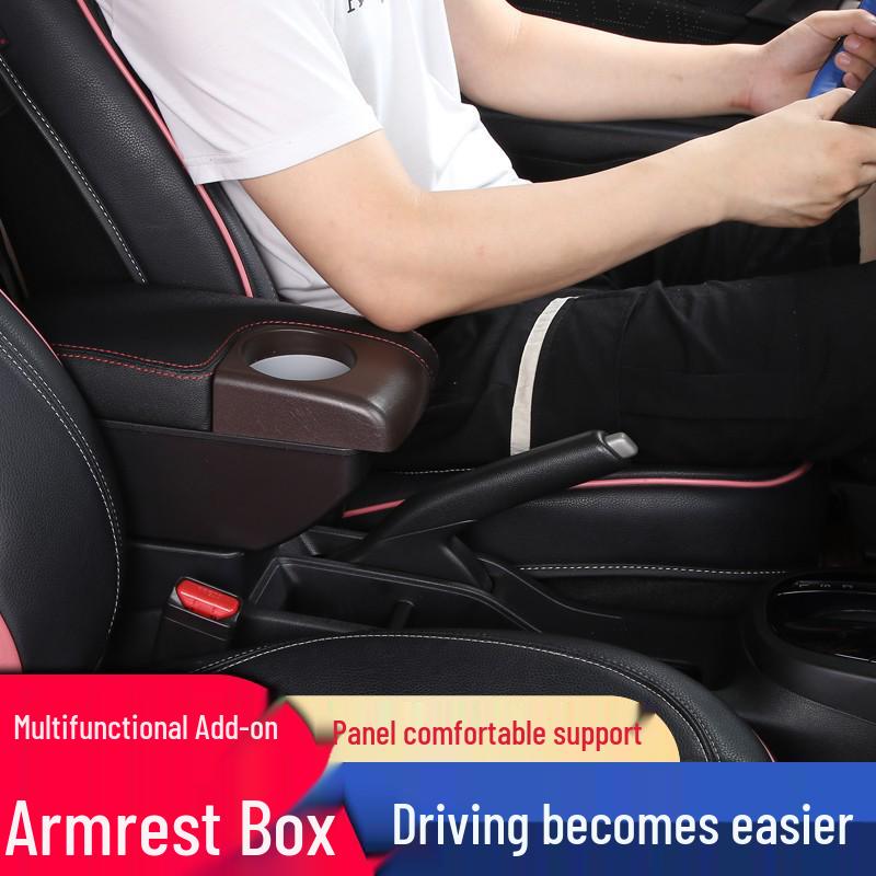 08-11 Toyota Yaris Armrest Box: No-Drill Installation, Original Design