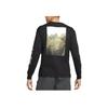 Nike Landscape Print Crewneck Long Sleeve Sweatshirt Men Sweatshirt Black DJ5802-010
