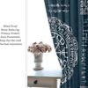 Retro Ancient Vikings Blackout Curtain Rustic Norse Mythology Mystical Symbol Print Grommet Window Insulated NoiseDrapes Decor for Bedroom Living