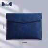 Thickened Waterproof A4 Leather File Folder with Snap Button & Customizable Logo