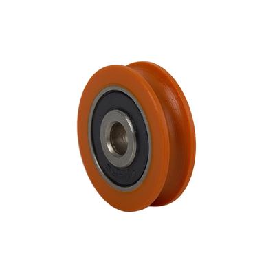 Högkvalitativt 6*29*8 mm orange U-spårslager U-format lagerhjul Pom-trissa styrrullehjul för dörrfönsterlådtrissa