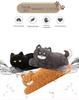 Creative Cartoon Corgi & Black Cat Animal Pillow - Long Lumbar Support Cushion for Sofa or Dorm