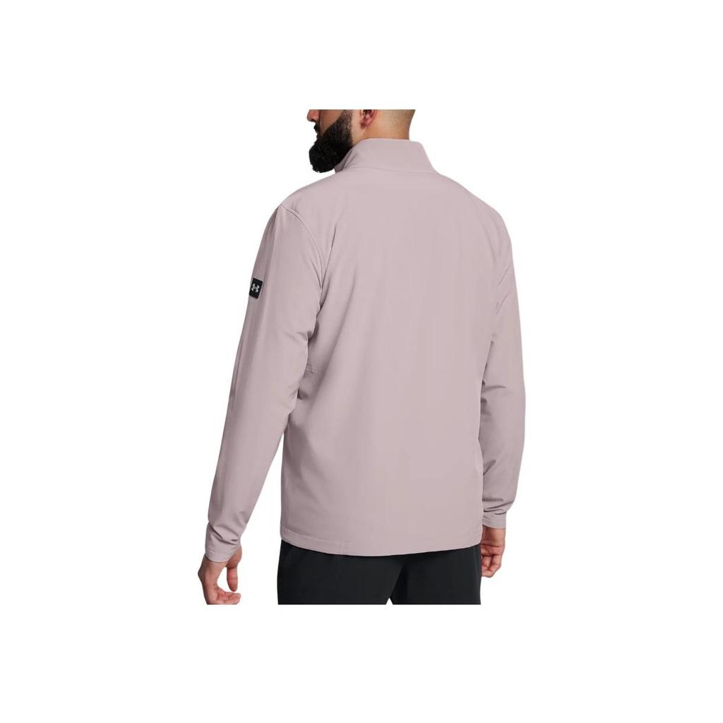 Under Armour Drive Pro Storm Stand Collar Zip Sports Jacket Men Jackets Fatigue-Gray 1387119-015