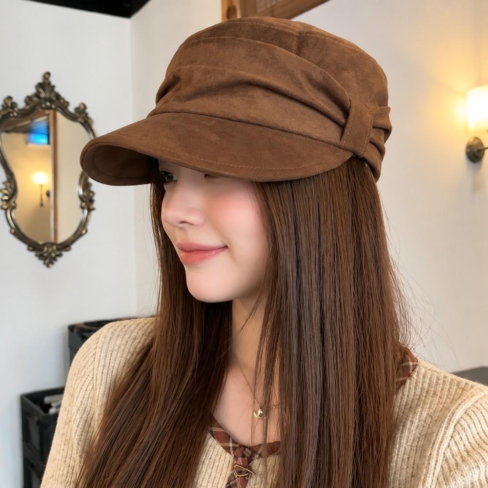 Wind Resistant Ruched Equestrian Hat Adjustable Inner Band Vintage Literary Hat Weekend Outing