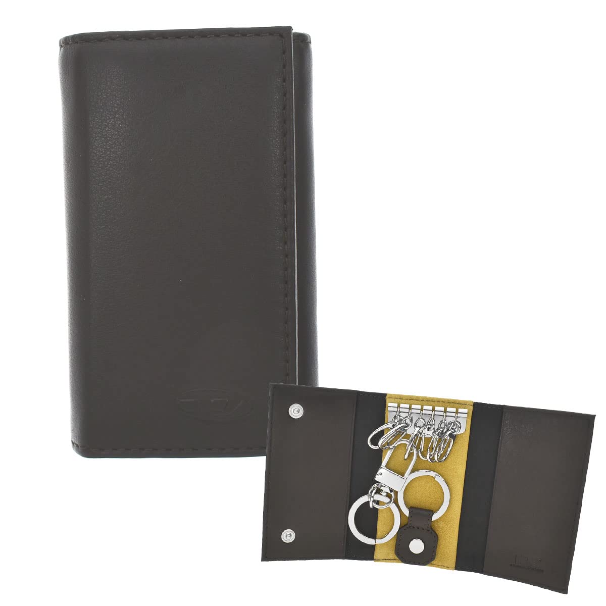 

Key Case HISSU KEYCASE II WALLET X08425 P0685 H9031 [Diesel] Brown/Yellow Men s [Item]