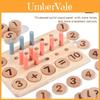 Childrens Wooden Math Learning Number Matching Arithmetic Board Educational Toy For Preschoolers