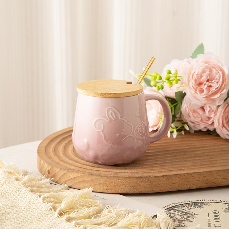 

Graduation Gift for Teacher Souvenir Practical Small Gift for Female Students Ceramic Mug Water Cup Coffee Cup Household Use 301-400ml