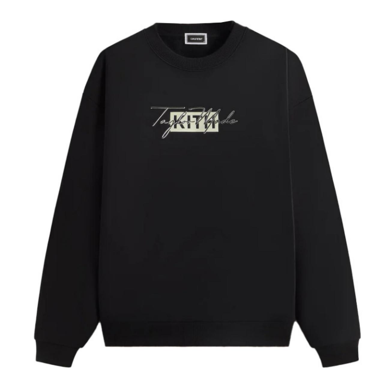 

Kith For TaylorMade Script Nelson Crewneck Black Unisex Tops KHM032301-001 S