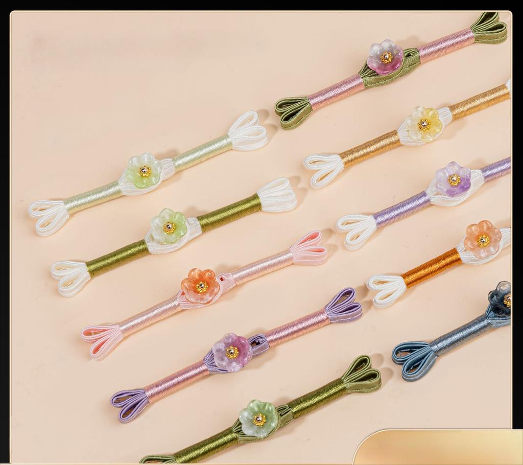 5Pcs Traditional Cheongsam Knot Button Flower Chinese Closures Buttons
