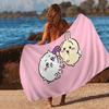 Cartoon C-Chiikawas Beach Towel Colorful Bath Towels for Girl Microfiber Quick Dry Custom Sand Free Beach Yoga Spa Gym Pool