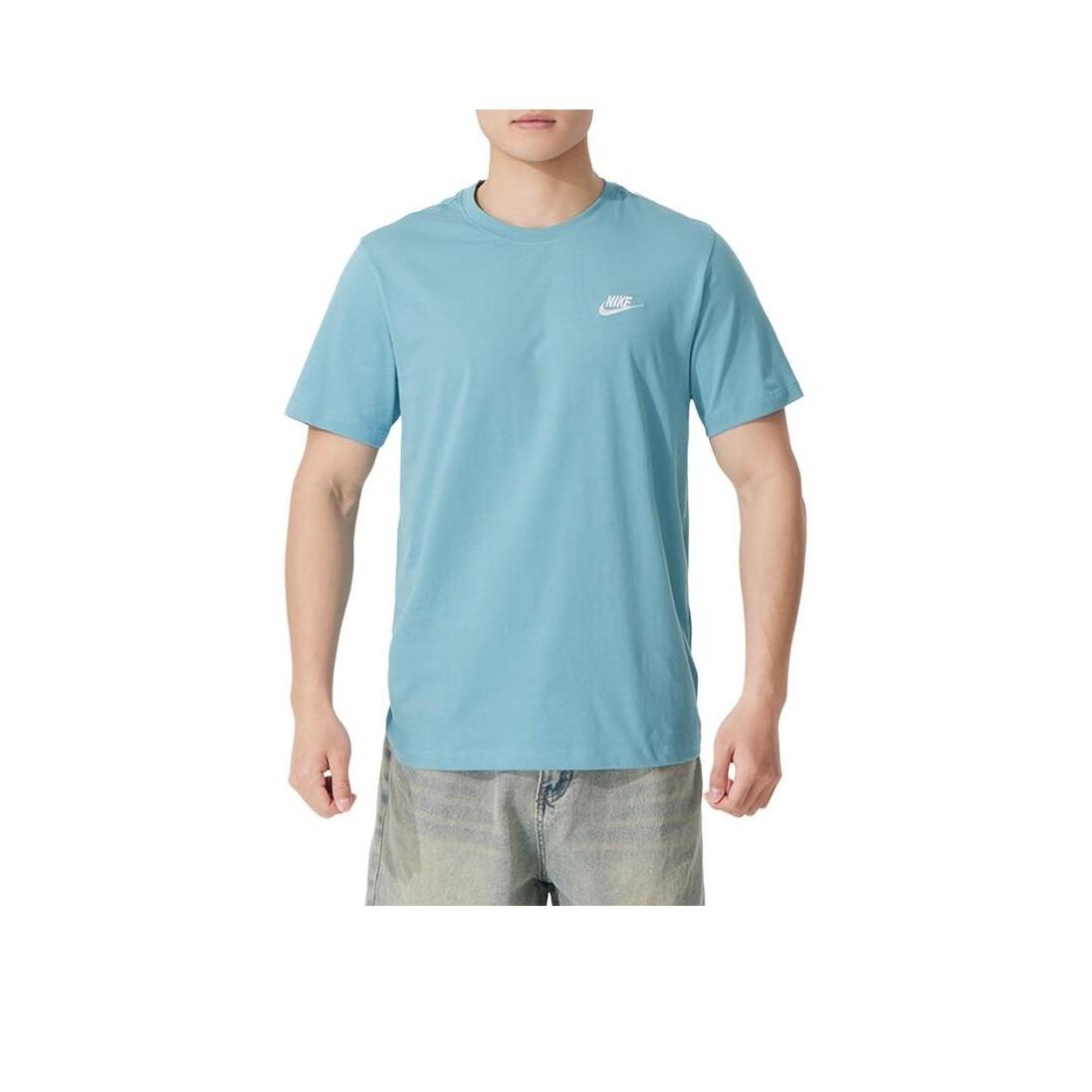 Nike Logo Letter Short-Sleeve T-Shirt for Men Blue XXS
