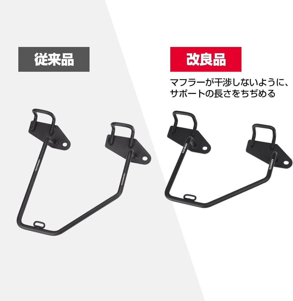 KEMIMOTO Rebel 250 Side Bag Rebel Motorcycle Side Bag Saddlebag Support for Rebel Right High Black Support, Support, 250/500 (2020/2021/2022/2023),