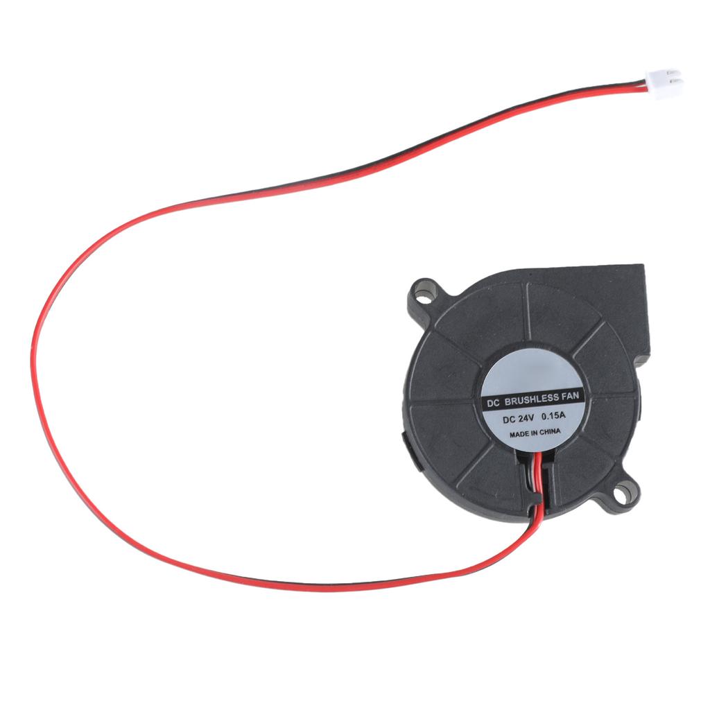 Wentylator dmuchawy powietrza 5015 5V/3000RPM 12V/5500RPM 24V/4000RPM do drukarek 3D, laptopów, komputerów, łożysko olejowe, przewód 28cm