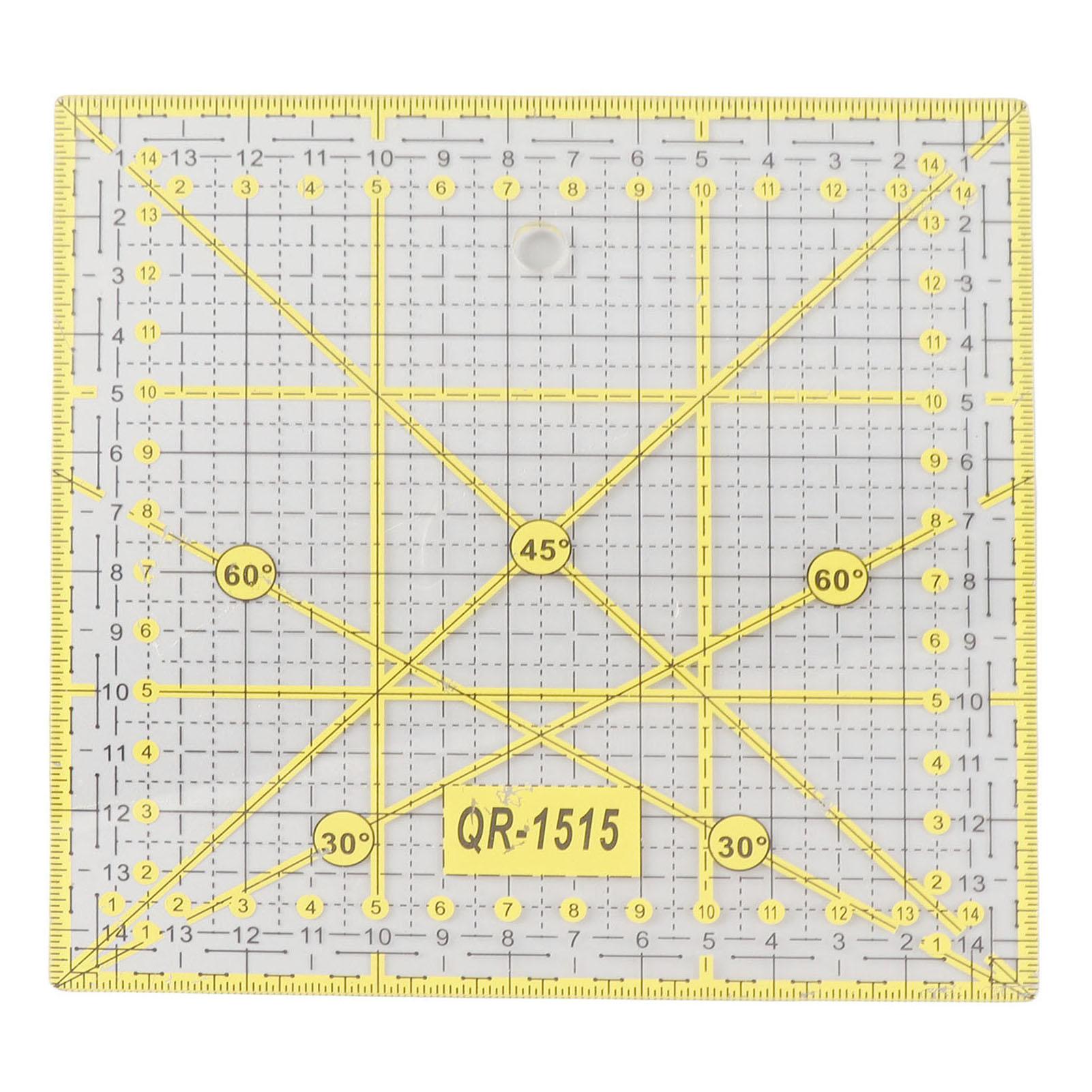Sewing Ruler,   Acrylic Sewing Rulers Quilting Patterns with Plastic Material for Home and Professional Settings