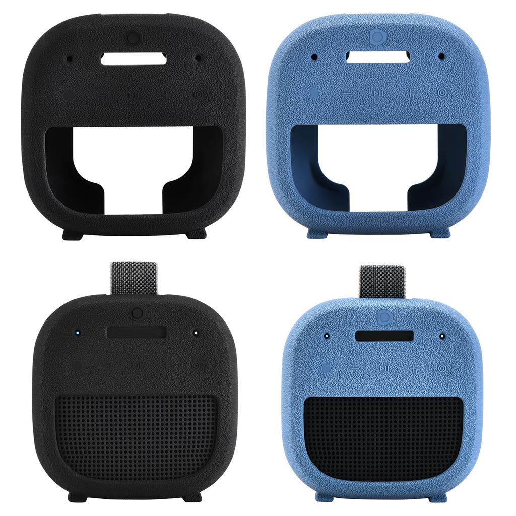 Portable Bluetooth Speaker Silicone Case for Bose SoundLink Micro 2 Speaker Protect Cover Carabiner Outdoor Travel Carry Case