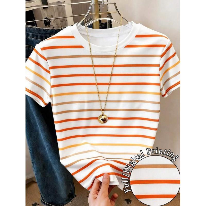 2025 Mens/Womens Comfortable Round Neck Short Sleeve T-Shirt With 3D Digital Print Urban Casual Style