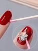 100PCS Double Headed Nail Polish Wiping Wooden Stick ,Small Tip Double Head Tattooed Eyebrows Beauty Makeup Tools For Wiping, About 100Pcs/Pack