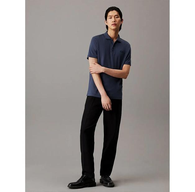 Calvin Klein Smooth Cotton Slim поло с короткими рукавами