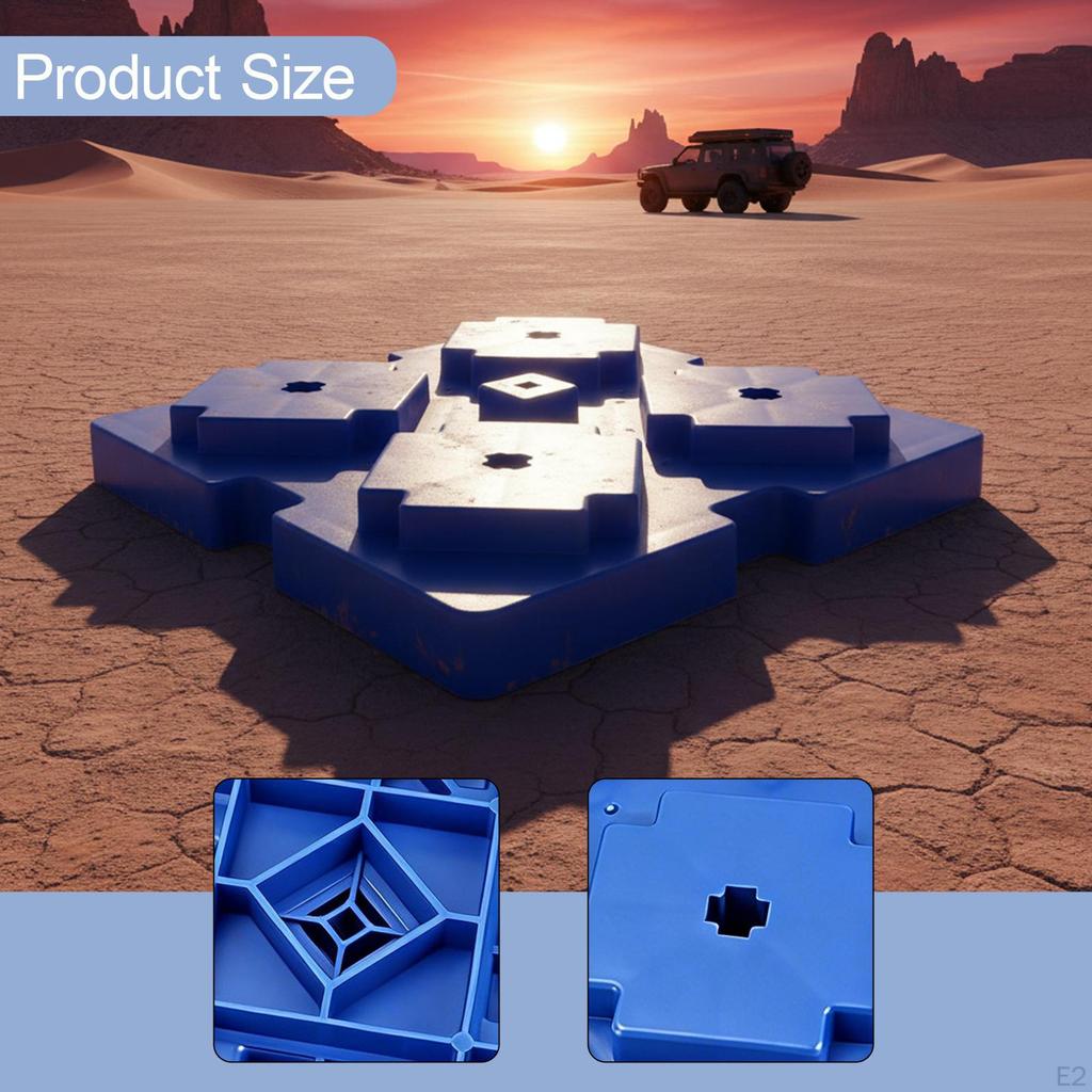 RV Leveling Blocks Trailer Levelers Portable Anti Slip Pads Chocks Heavy Duty Interlocking Design