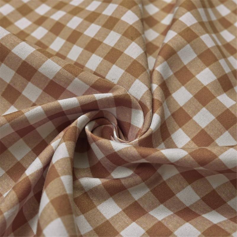 Kitchen Short Curtain Panel with Top, Light Filtering Polyester Privacy Panel and Trim Accent Style Window Drape