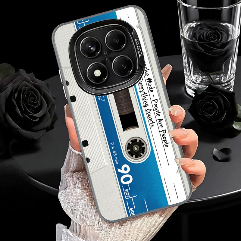 Vintage 90S Cassette Tape Pattern Soft Phone Case for Xiaomi Redmi Note 13 14 15 Pro Plus 12S 12 11S 11 11T 10S 10 Shockproof Co