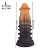 Ultra-Soft Textured Fantasy Anal Plug with Smooth Tapered Tip - Body Safe Silicone Graduated Massager for Unisex Adult Game
