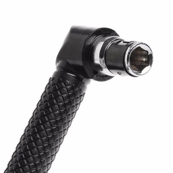 Ny mini 6,35 mm L-formet skrutrekker med dobbel hode, bits hylsenøkkel rutine