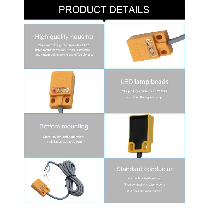 AUCHTEL TL-W5 Proximity Sensor Small Size 5mm DC 12V 24V 3 Wire Metal Approach Inductive Switch GKB-M0524 Automation NPN PNP PLC