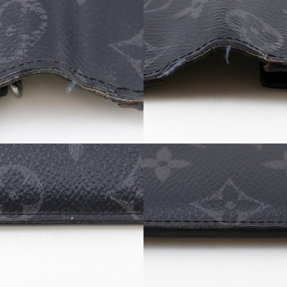 LOUIS VUITTON Brazza portefeuille Purse M61697 black/Monogram Eclipse mens Used