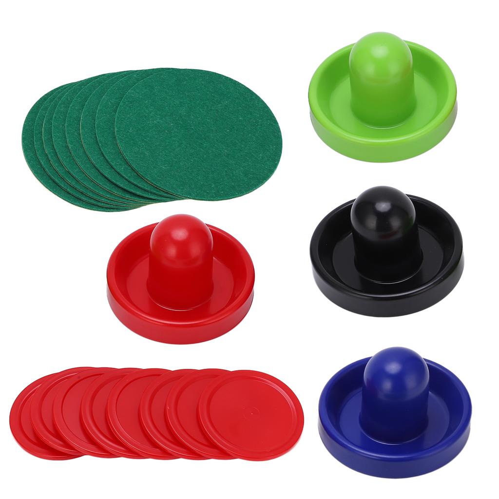 Multicolor Hockey Accessory Set Pushers Pucks Replacement Tables Game Pushers Pucks Kit