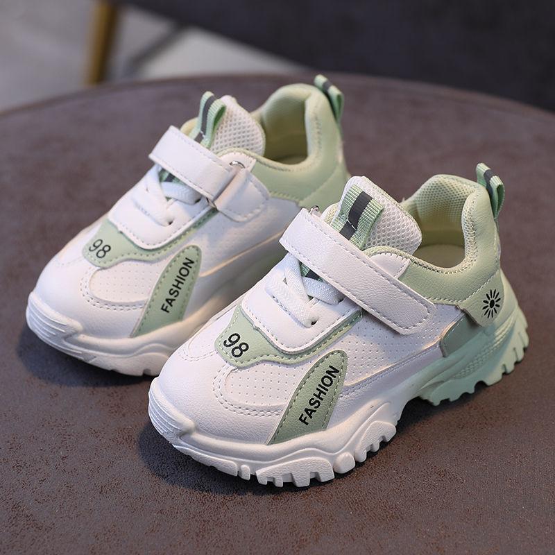 

Size Children Damping Casual Boys Sneakers Wear Resistant Sneakers Girls Lightweight Baby Shoes Soft Breathable Kids Shoes 21