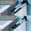 AEE4-Towel Rail No Drilling Required Self-Adhesive Double Square Stainless Steel Wall Mounted For Bathroom And Kitchen 40Cm