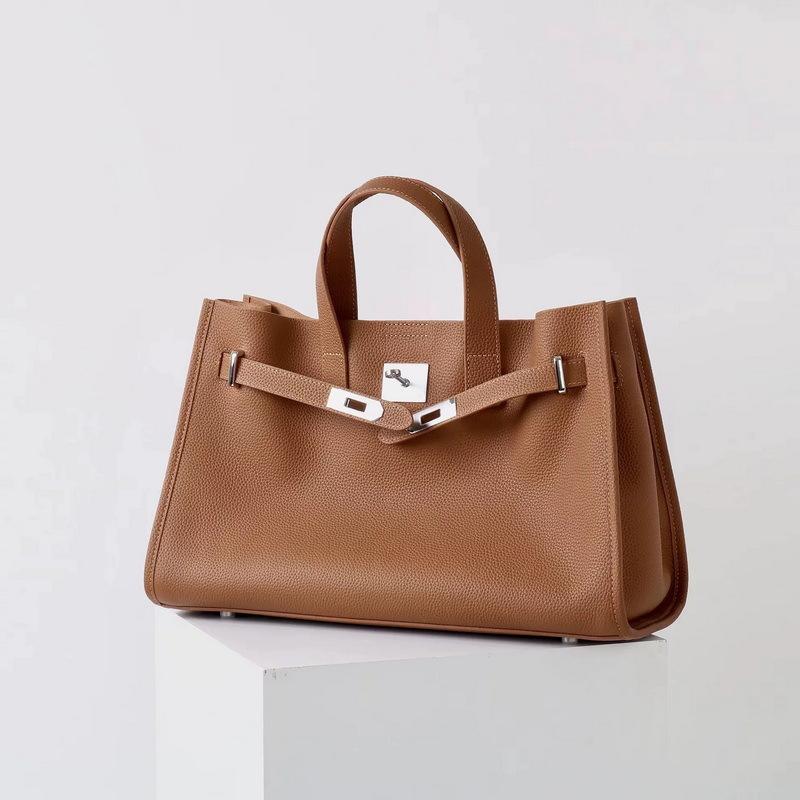 Bolsa Tote Casual Modificada de Couro Bovino de Primeira Camada (S12-52764)