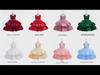 Girls' Satin Beaded Princess Dress - Children's Cake Mesh Evening Gown