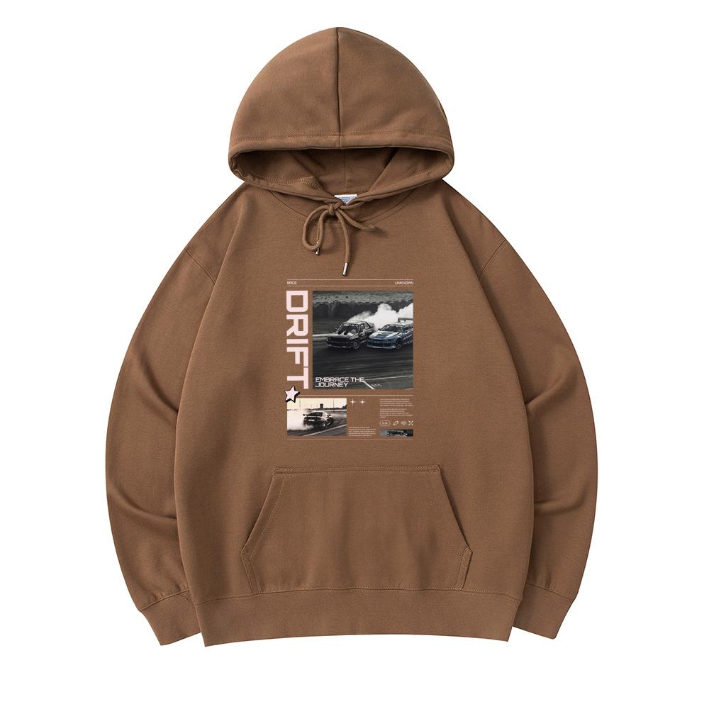 

300 GSM Men s Cotton Hoodies Drift Car Poster Design Template Print Premium Cotton Sweatshirt XS армия зеленый