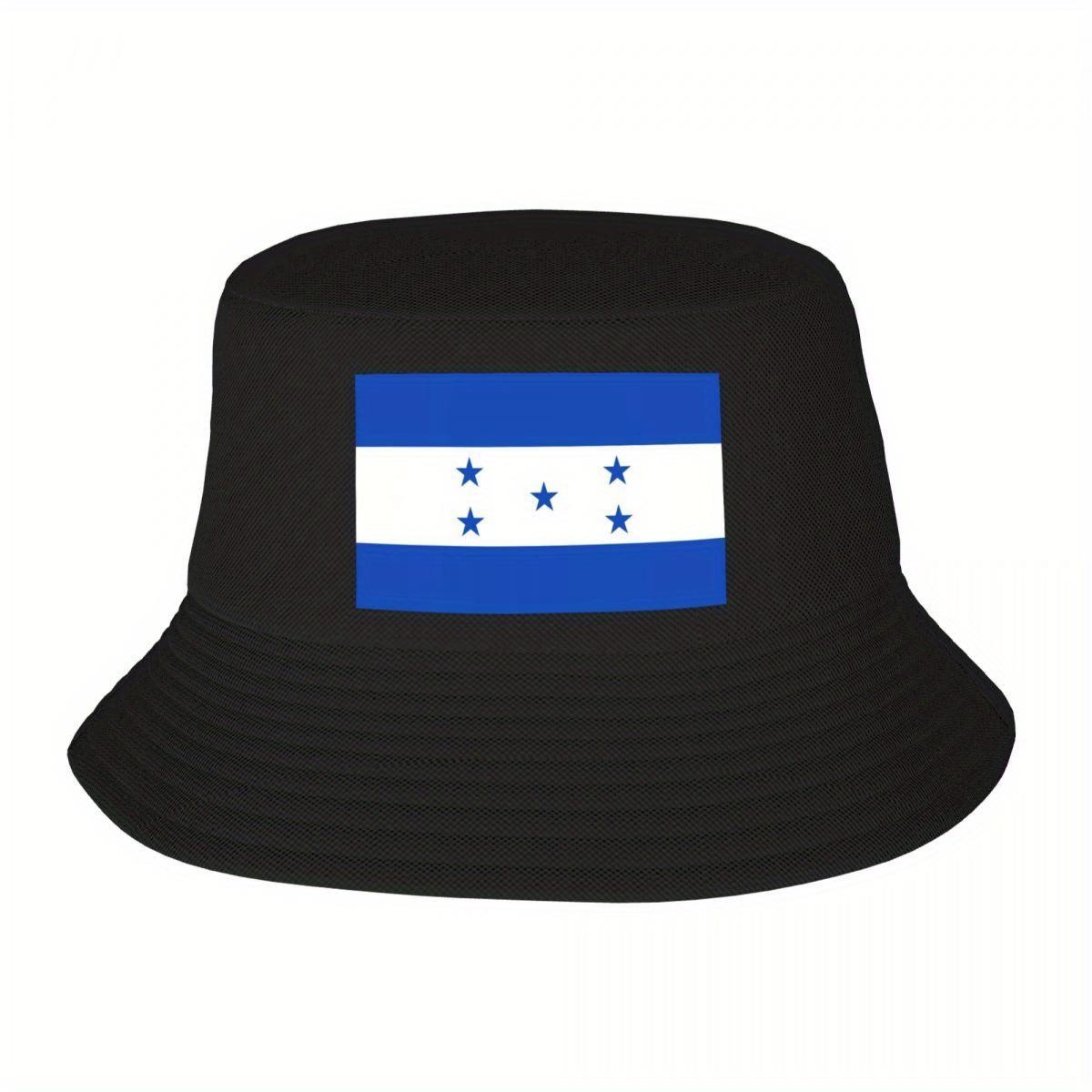 Custom Unisex Honduras Flag Bucket Hat Travel Beach Summer Camping Hat
