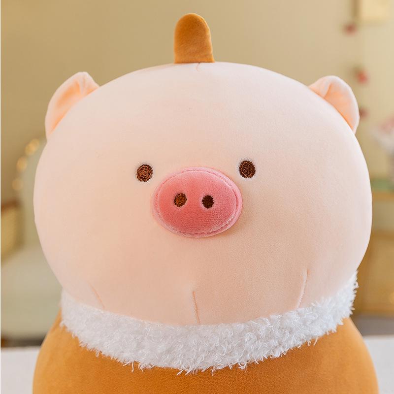 Creative Pig Milk Tea Cup Plush Doll - Adorable Gift & Activity Toy