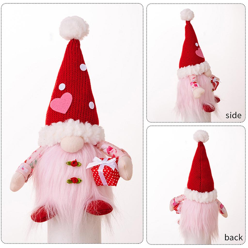 Valentine's Day Glowing Doll Home Decoration Gift Hand-held Candy Gift Knitted Glowing Doll